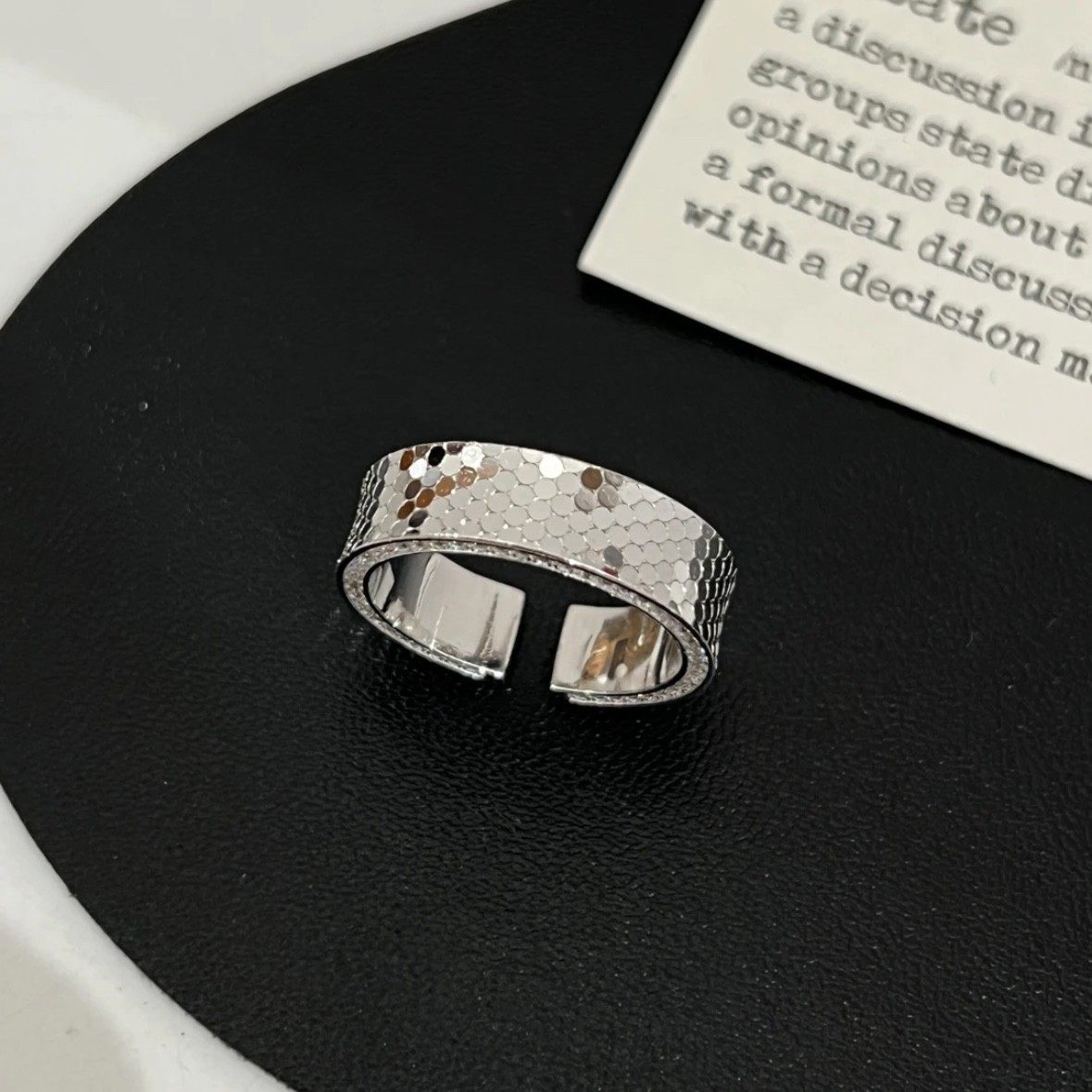 复古银色碎冰冰戒指女轻奢高级感食指戒小众设计精致百搭气质指环,饰品/流行首饰/时尚饰品新,戒指/指环,淘宝优惠券,粉丝福利购,淘宝优惠卷