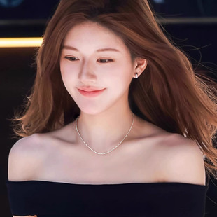 S925纯银碎银子项链高级感轻奢小众锁骨颈链女款 日常百搭 2025新款