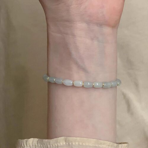 中式仿和田玉串珠手链女轻奢小众
