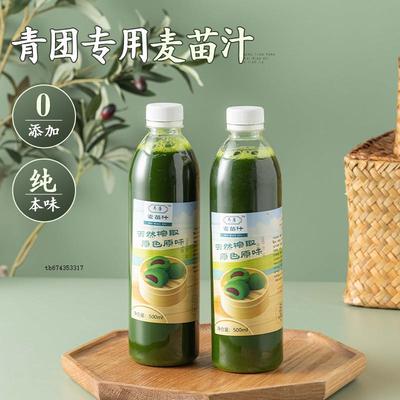 上海乔康麦青汁麦苗汁青团专用500ml麦清汁艾草汁青草青团子材料