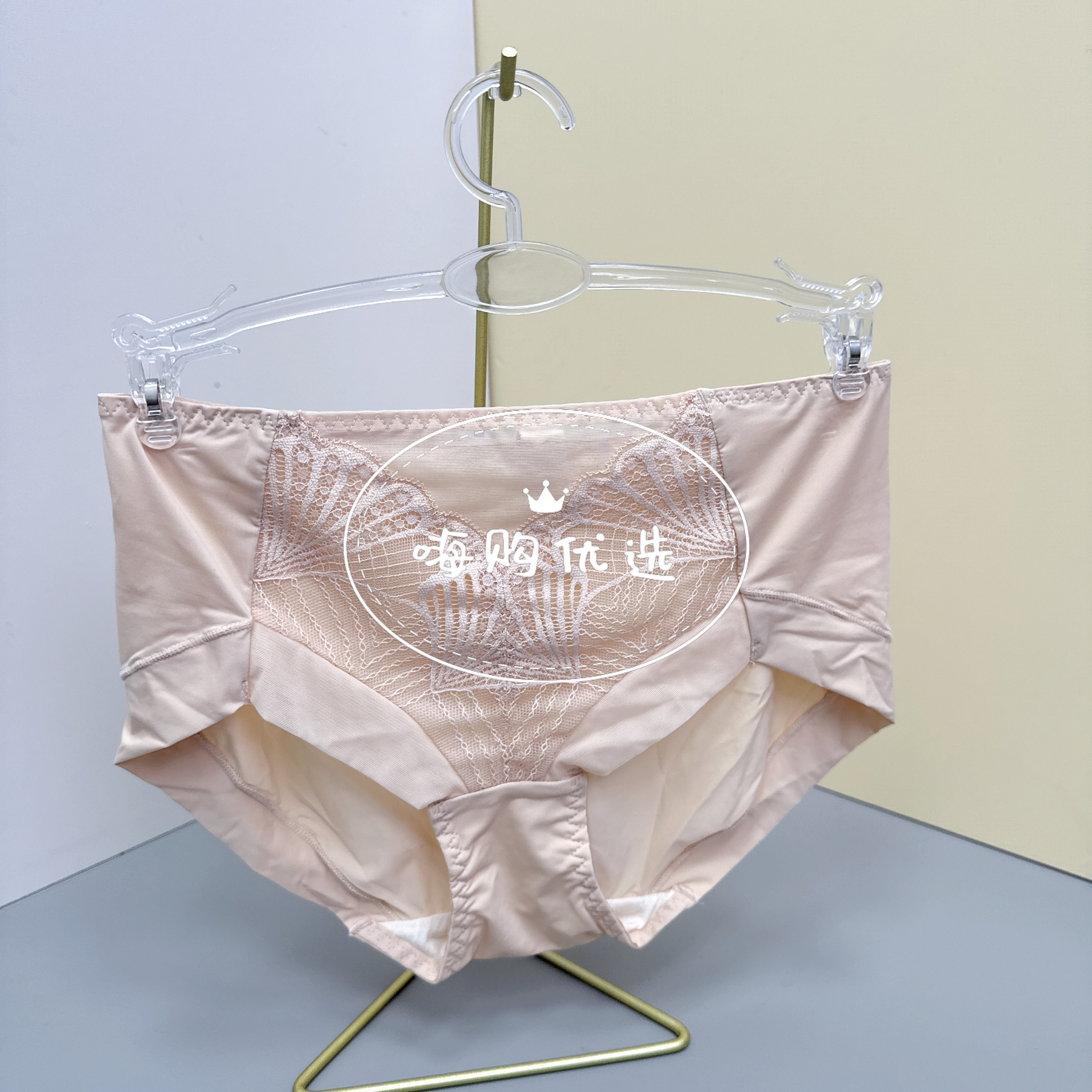 GM38-女士高腰舒适裆部蚕宝宝内裤-8445K