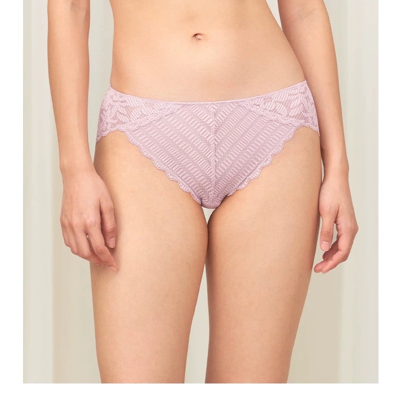 D37-黛蕾丝中腰无痕蕾丝女士内裤-87-2366