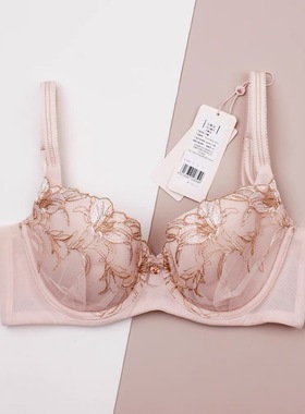 D61-黛大胸显小高端Florale蕾丝文胸内衣-16-8866/11-1884