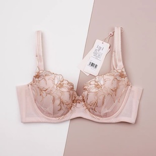 D61 8866 1884 黛大胸显小高端Florale蕾丝文胸内衣