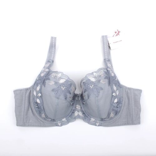 D46-黛-大胸显小蝴蝶杯薄款全罩杯宽侧收调整型文胸内衣-16-8855