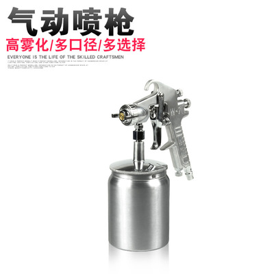 F75气动喷漆枪喷壶F71汽车钣金家具乳胶漆喷涂工具油漆喷枪省漆
