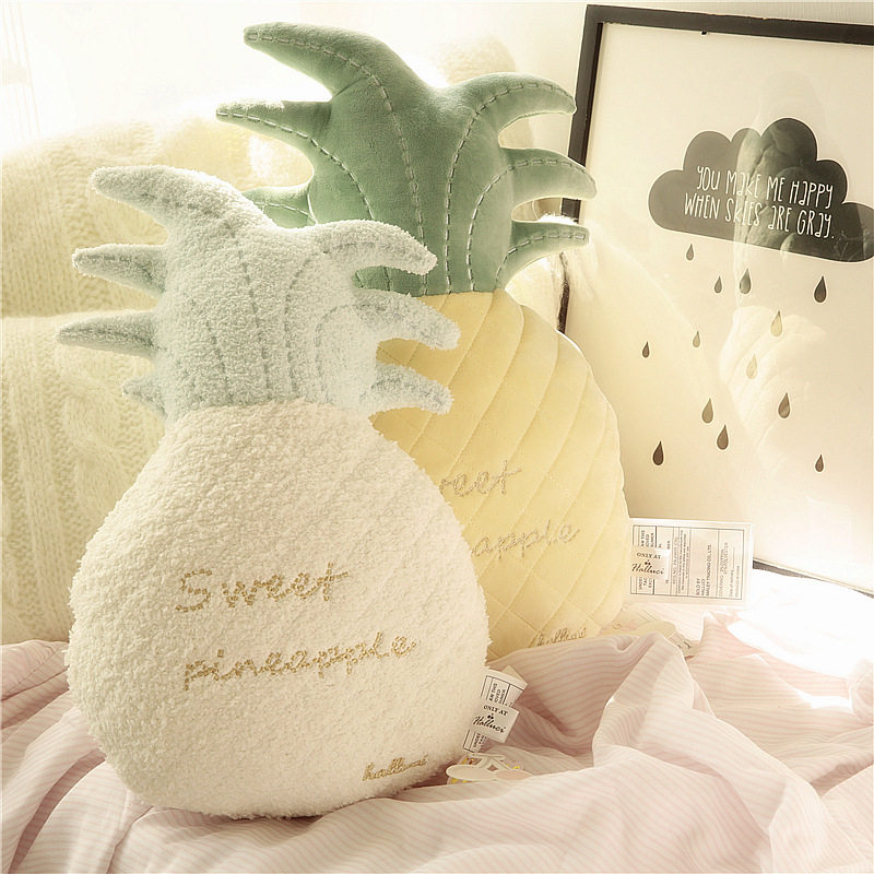 halluci软绵绵系列 一只大菠萝 水果抱枕 柔软激萌靠垫