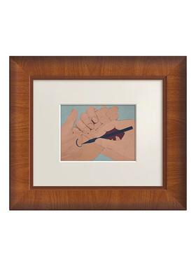 《备忘》法式小众艺术客厅中古风装饰画玄关卧室北欧复古手势挂画