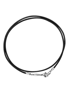 GOGOLLAM皮绳纯银钩环扣项链男女