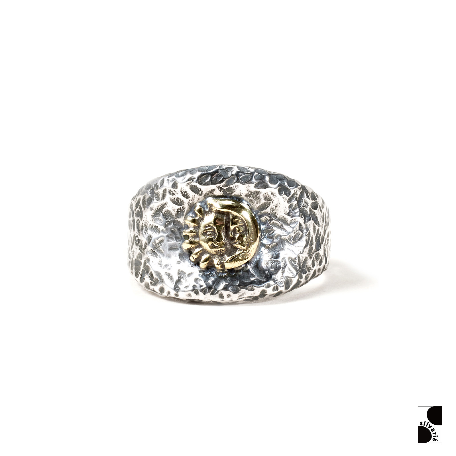 GALCIA男925银朋克戒指