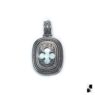 =silvarie=GEROCHRISTO 希腊手工小众复古纯银珍珠母贝吊坠男女