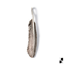 =silvarie=HOZHO 4020系列F3型羽毛吊坠项坠 小众925银饰复古男女