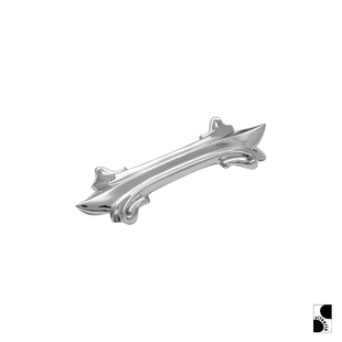 =silvarie=GOGOLLAM 鸢尾造型 925银发夹 极简立体线条设计