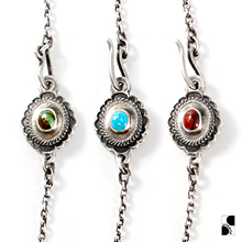 =silvarie= HOZHO 日本复古印第安Chocho银扣丸链纯银松石项链