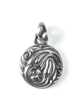 =silvarie=LONE ONES 美国银饰纯银鸟巢圆饼吊坠 美银潮流男女