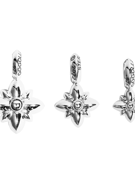 GOGOLLAM双十字美式简约纯银吊坠