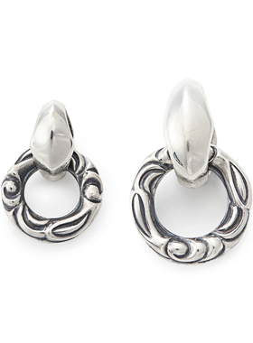 =silvarie=LONE ONES 美国复古浮雕图腾 连接环眼镜环纯银吊坠