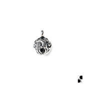 ONES 美国 Nest =silvarie=LONE Pod 立体球形浮雕图腾纯银吊坠