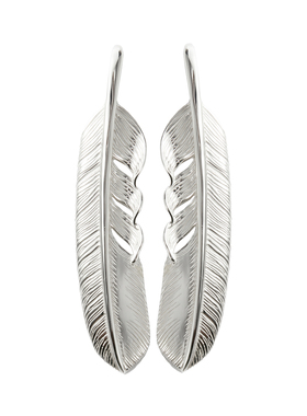 GODSUNS日式印第安风格素银羽毛