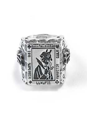 GALCIA七宗罪恶魔手工纯银戒指