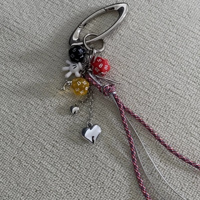 米奇多元素爱心椭圆形挂饰