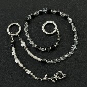 JUSSING银曜黑玫瑰裤 皮带配饰腰间挂饰 链镶钻腰链cleanfit个性