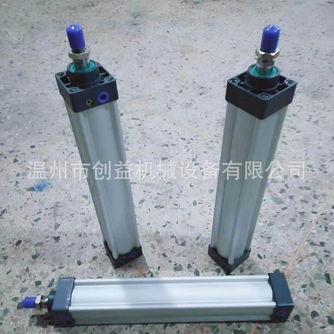拉杆式铝合金推料气缸灌装机推料气缸可调节内置行程自动往复气缸