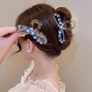 【海之恋】法式新款高级感轻奢闪钻抓夹9cm