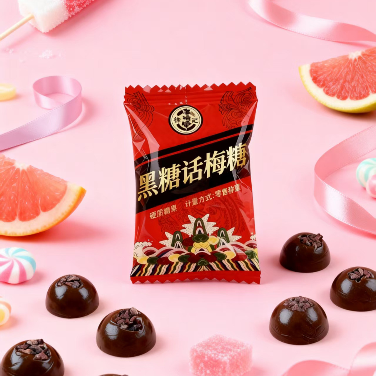 徐福记黑糖话梅硬糖喜糖散装批发