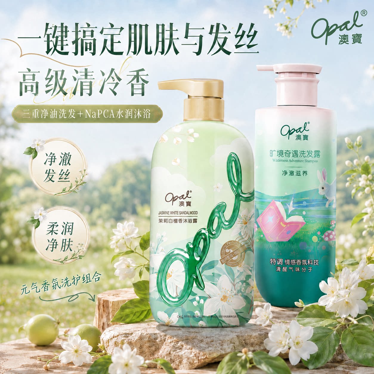 澳宝洗沐套装控油蓬松留香保湿