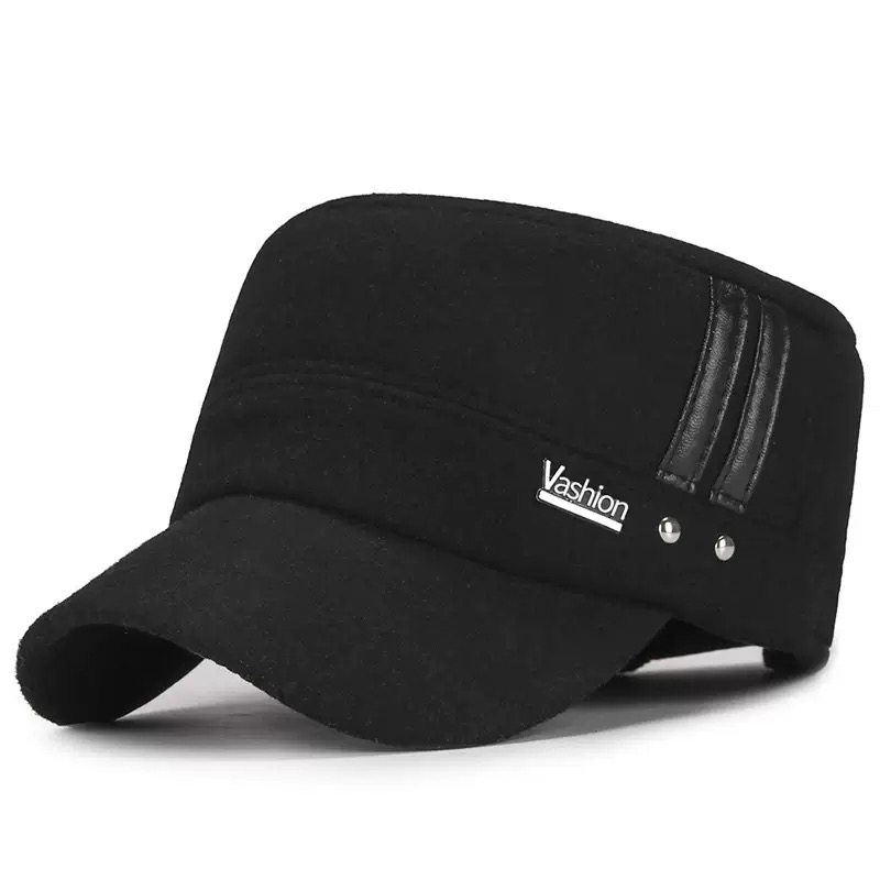 老年人帽子男冬天加厚保暖平顶帽中年护耳爷爷爸爸老头防风棉帽,服饰配件/皮带/帽子/围巾,帽子,淘宝优惠券,粉丝福利购,淘宝优惠卷