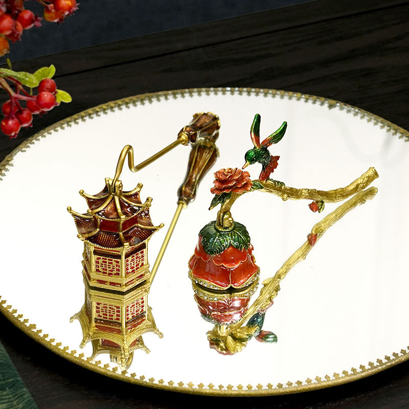 新中式古典手工珐琅彩工艺灭烛器摆件 香薰蜡烛酒精灯灭烛罩工具,家居饰品,桌面摆件,淘宝优惠券,粉丝福利购,淘宝优惠卷