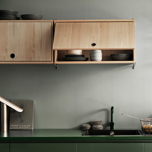 瑞典String System墙上置物架小户型配件零件自由搭定制柜门柜子