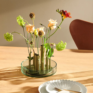 丹麦Fritz Hansen Ikeru花瓶传统花道手作玻璃花盆居家饰品摆件