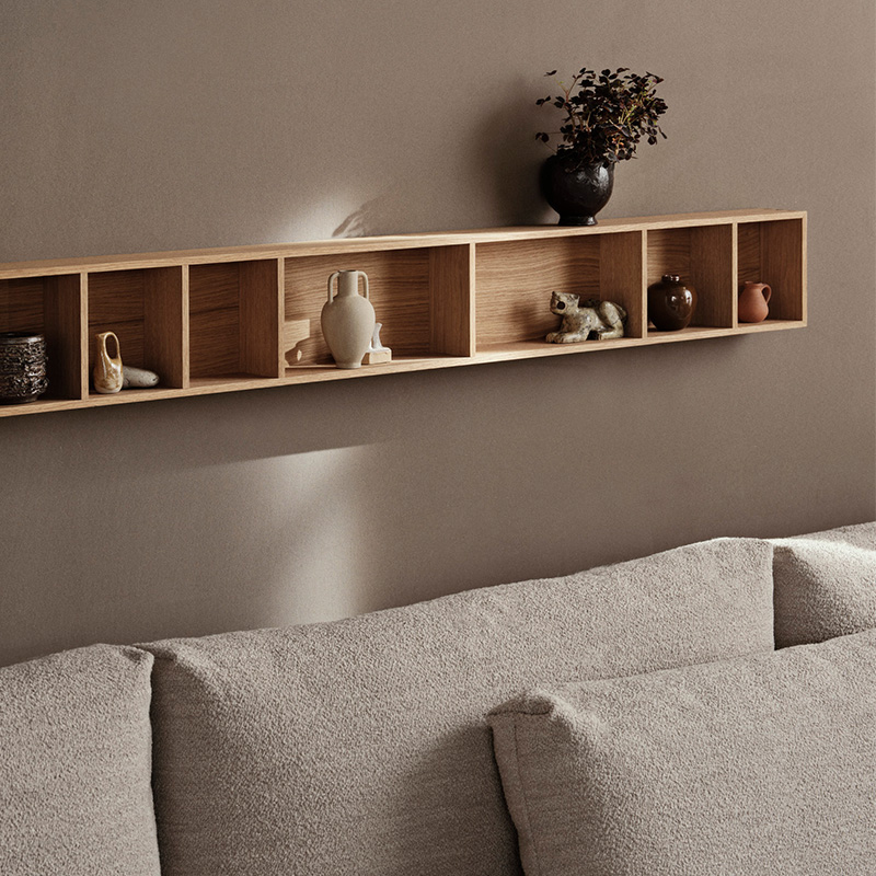 Ferm Living Bon Shelf墙上收纳柜简约装饰柜