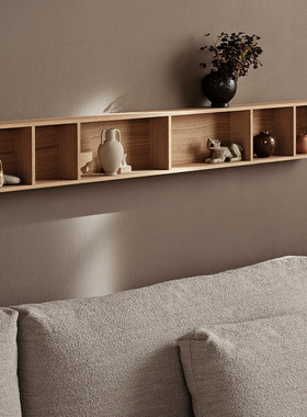Ferm Living Bon Shelf墙上开放式收纳柜简约装饰柜书籍置物架