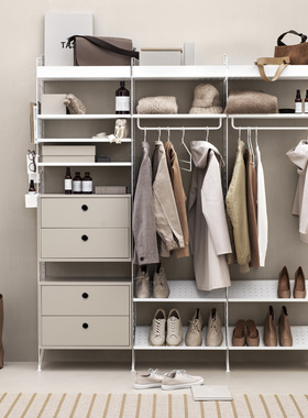 瑞典String system墙上置物架多层卧室客厅厨房浴室定制收纳北欧