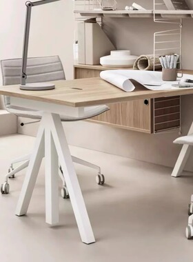 瑞典String works电动可升降办公桌腿老板国外进口电机北欧简约