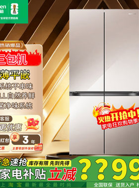 容声505L养鲜冰箱双系统零嵌制冰