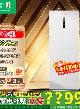 容声方糖201升风冷无霜立式冷柜
