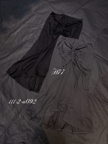 高定26ss Fa CoEx设计师品牌 抽褶柔软鱼尾半裙