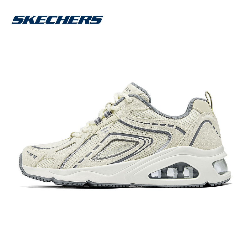 Skechers斯凯奇女款复古慢跑透气轻质缓震气垫运动鞋 177906/NTGY