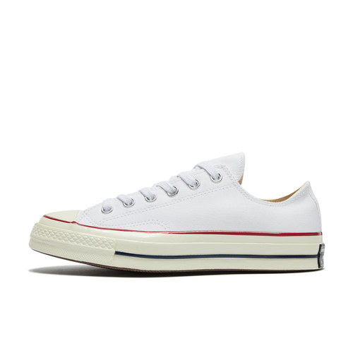 帆布鞋匡威低帮米色情侣