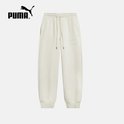 PUMA彪马冬季新款女子针织裤保暖加绒运动宽松休闲长裤692606-87