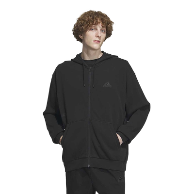 adidas阿迪达斯男装春新款毛圈布运动休闲宽松连帽夹克外套IT3963