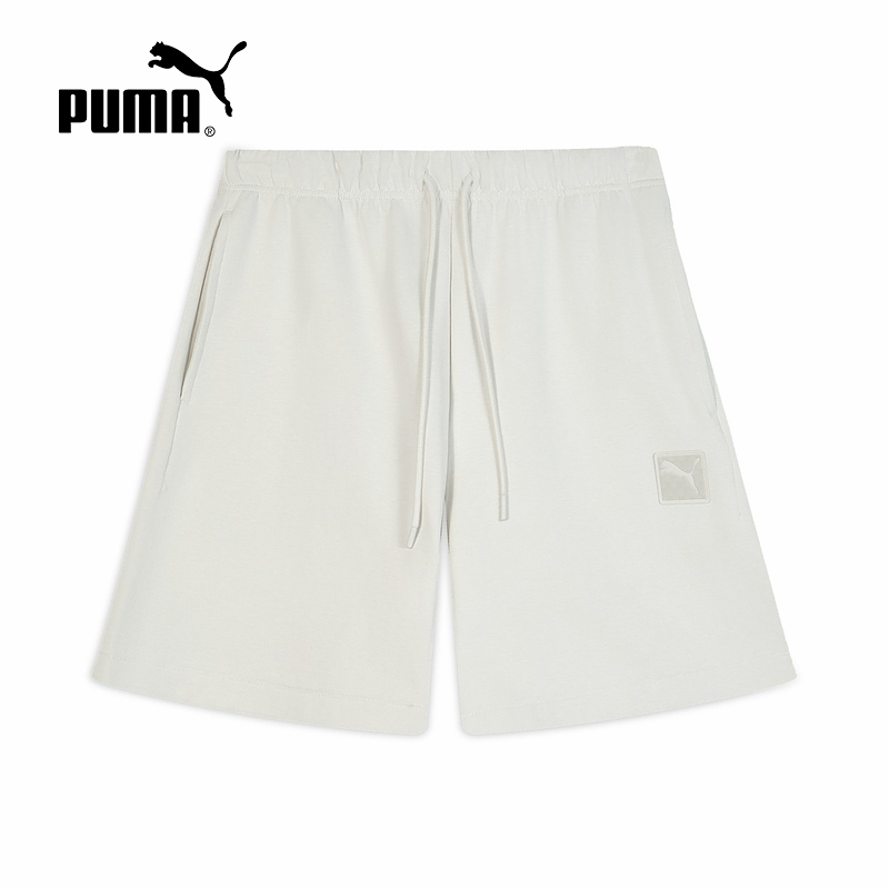 PUMA彪马25夏男裤跑步健身透气休闲运动抽绳五分裤短裤634870-05