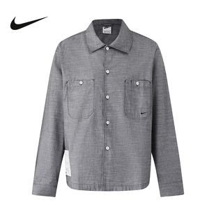 新款 HV0883 休闲潮流时尚 衬衫 060 格子长袖 NIKE耐克男子外套秋季