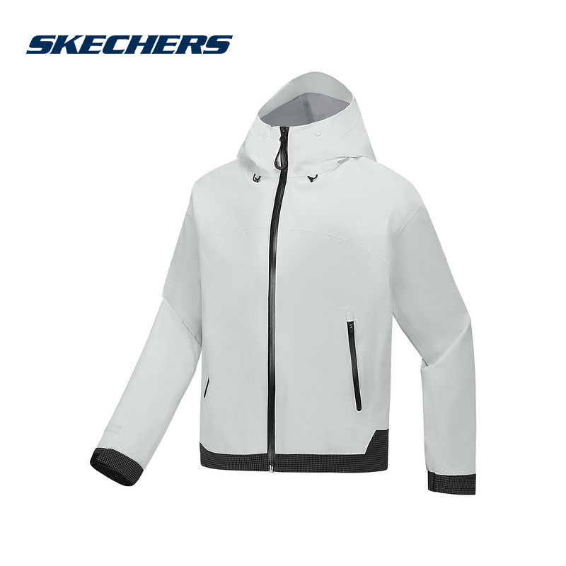 Skechers斯凯奇25春女士舒适运动休闲连帽外套 P125W001/053A