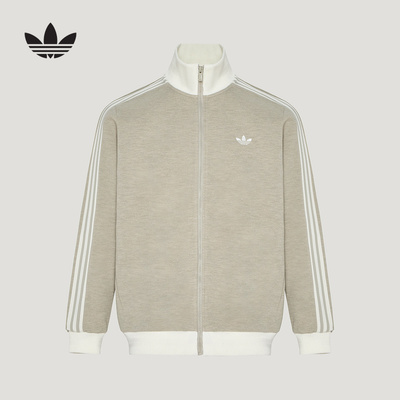 adidas阿迪达斯三叶草男女复古风经典撞色立领运动夹克外套KZ0511