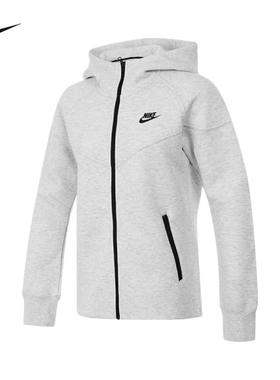 NIKE耐克女子秋新款休闲薄款日常百搭连帽运动夹克外套FB8339-013